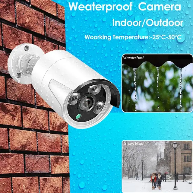 5MP POE Wired IP Camera ONVIF H.265+ Audio Record CCTV Camera3MP4MP Waterproof IP66 Outdoor Home Security Video Face Detection 4
