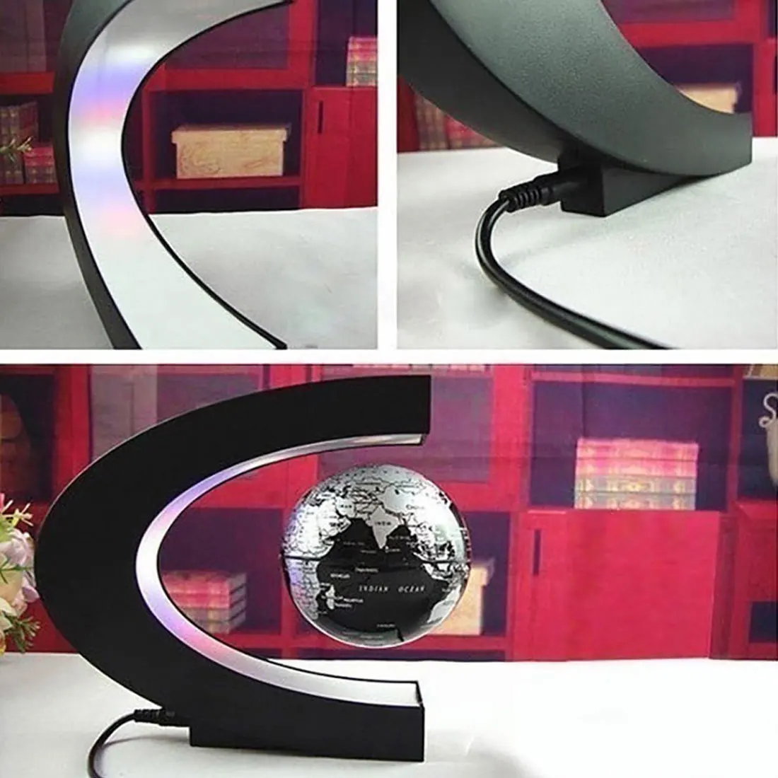 

Magnetic Levitation Globe LED World Map Magnetic Levitation Globe Home Electronic Antigravity Lamp Novelty Ball Light Decoration