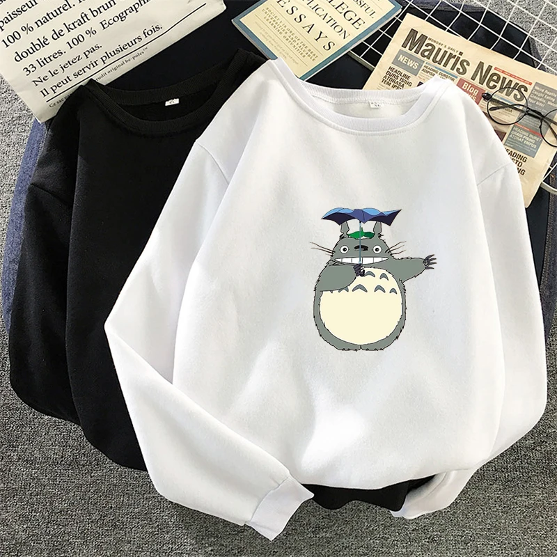 Японское аниме студия Ghibli Толстовка Толстовки Тоторо свитшоты для женщин мужчин и детей Harajuku Толстовка со спиральными усами Толстовка мужская