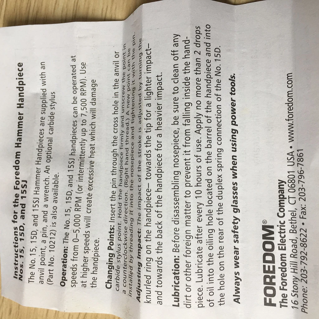 

Metal Hand Piece for Jewelry Flex Shaft Machine Hammer Handpiece Hanging Motor