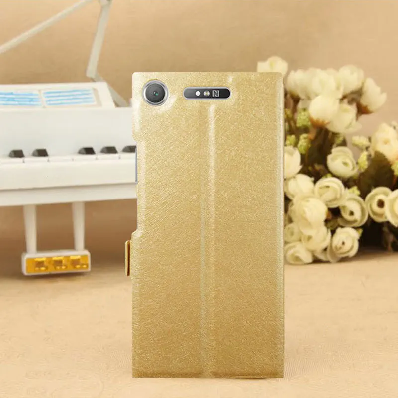 For Hoesje Sony Xperia XZ2 Case 5.7&quot View Window PU Leather Flip H8216 H8266 H8296 Phone Bag Cover Funda | Мобильные телефоны и