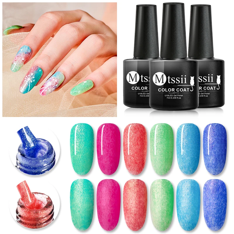 

Mtssii Faux Fur Color Gel Nail Polish Matte Effect Shell Vernis UV Lamp Cured Base Top Need Gel Lacquer Enamel Varnish