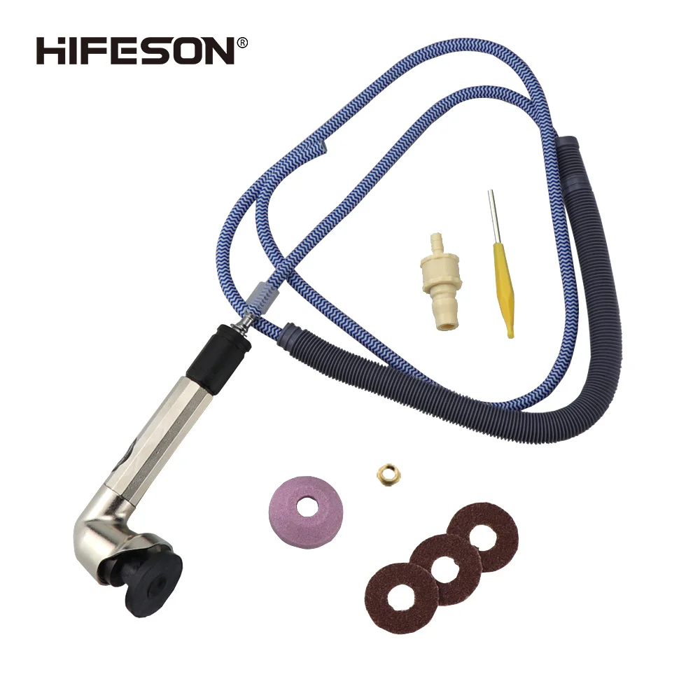 

Пневматическая шлифовальная машинка HIFESON 093N под прямым углом 90 °, шлифовальная машинка, форма, полировка, обрезка, сменный шлифовальный круг...