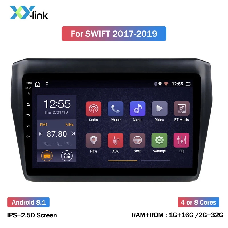 9 дюймов Android 8 1 Автомобильный мультимедийный DVD плеер для Suzuki Swift 2017 2018 2019 gps
