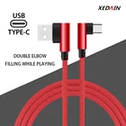 Кабель USB Type-C, для Samsung S9, Xiaomi mi8, Oneplus 6T, с функцией быстрой зарядки и синхронизации данных