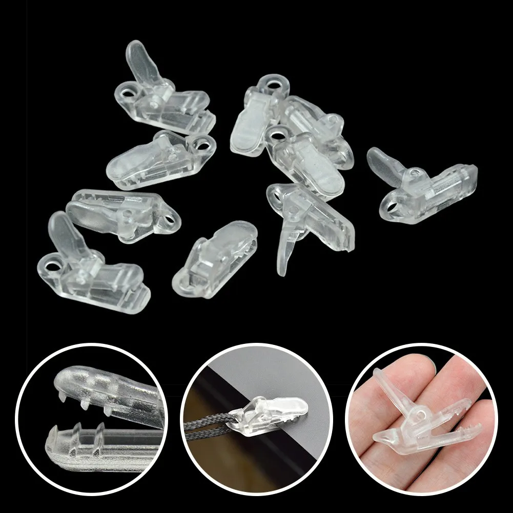 

10 Pcs Awning Clamp Tarp Clips Snap Hangers Tent Camping Survival Tighten ABS Transparent DIY Tarp Snap Outdoor Tools