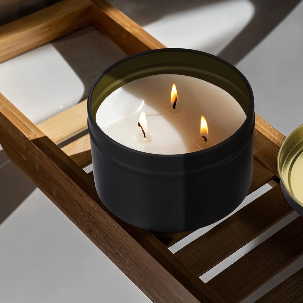 12 шт. старинная железная банка для свечей простое хранилище пустая соевого воска