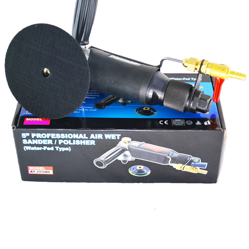 

5" Professional Air Wet Sander Polisher Water-Injection 5 inch Pneumatic Water Milling Polishing Machine