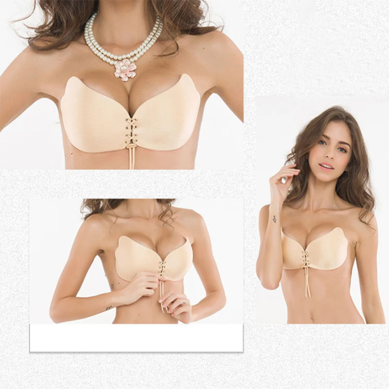 Бюст подъем груди наклейки бюстгальтер с эффектом пуш ап Adhesif силиконовая