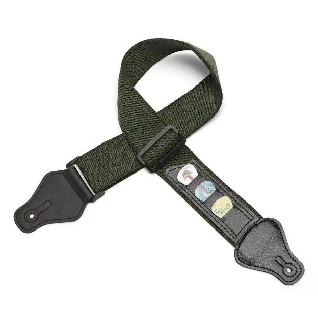 Регулируемая акустическая Электрогитары ремень с 3 гитарных медиаторов