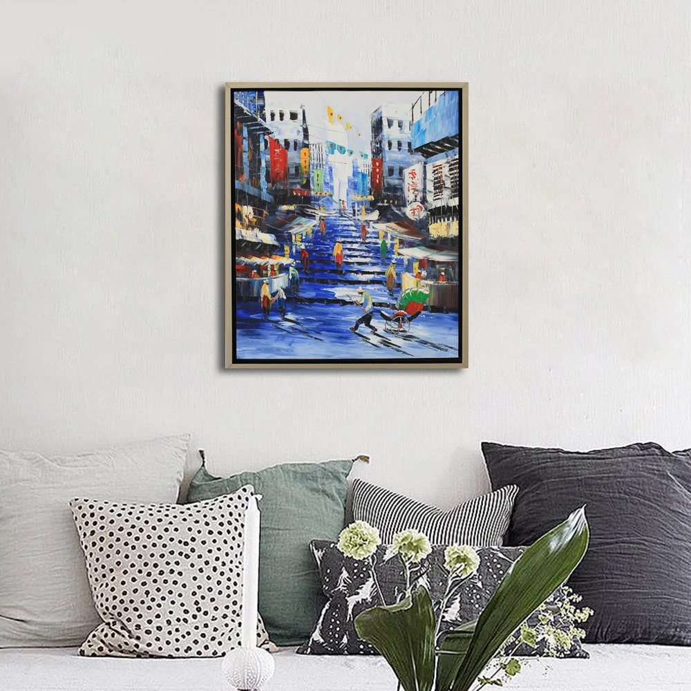 Декоративное искусство ручная работа картина маслом на холсте для гостиной