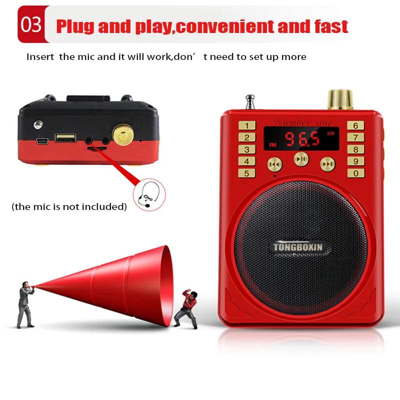 Переносной динамик K82 3 5 дюйма TF USB FM-радио поддержка наушников микрофон для