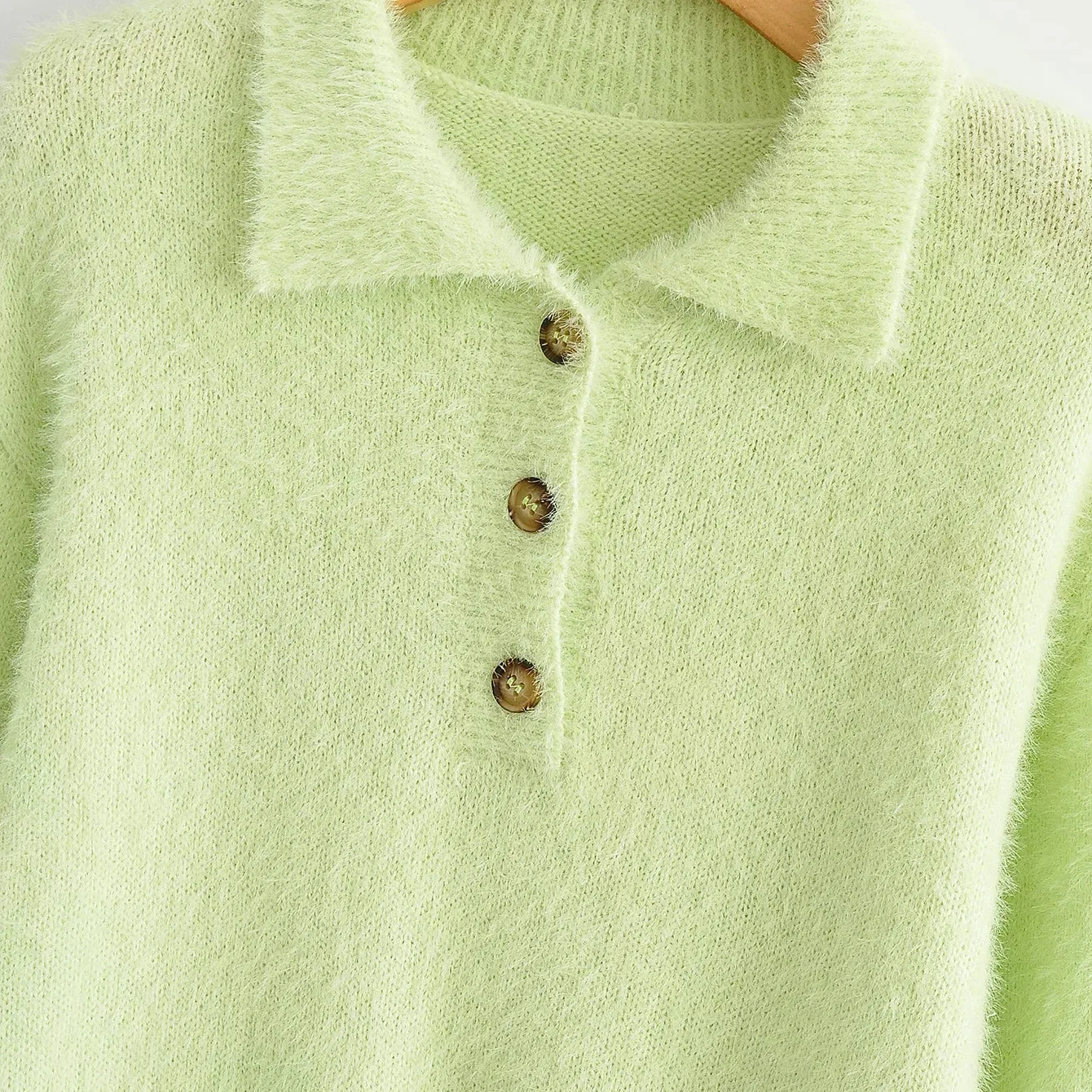 ZRN 2020 Autumn Winter Thick Sweater Women Short Knitted Pullover Long Sleeve Turn-down Collar Top Soft Warm Femme | Женская одежда