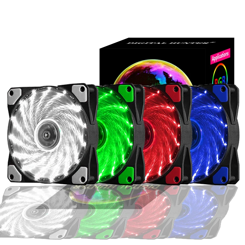 

Digital Hunter LX120 RGB PC Case Fan 120mm 3pin/4pin Quiet Colorful Desktop Computer Cooler Cooling Meteor LED Fan brand new