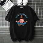 Футболка МужскаяЖенская хлопковая в стиле хипстер, смешная Повседневная рубашка в стиле хип-хоп, брендовый топ с мультяшным принтом, в стиле Харадзюку, на лето