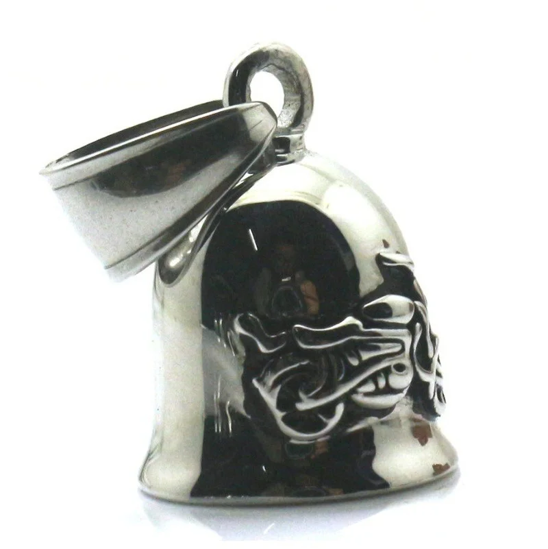 

Мужской оригинальный Креативный дизайн колокольчик резьба мотоцикл кулон хип-хоп рэпер рок Повседневный подарок ожерелье