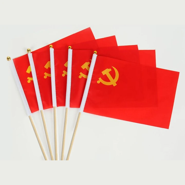 Полноцветные Недорогие мини флаги Envet с принтом на заказ Деревянный Мини