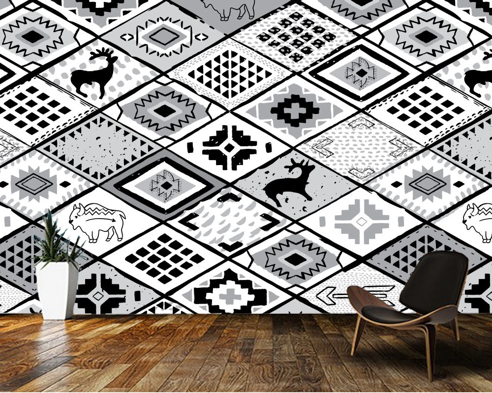 

Papel de parede Gray abstract pattern element 3d wallpaper,living room tv wall bedroom wall papers home decor bar mural