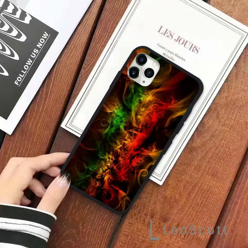 

Aesthetic colorful flame Phone Case for iPhone 11 12 mini pro XS MAX 8 7 6 6S Plus X 5S SE 2020 XR
