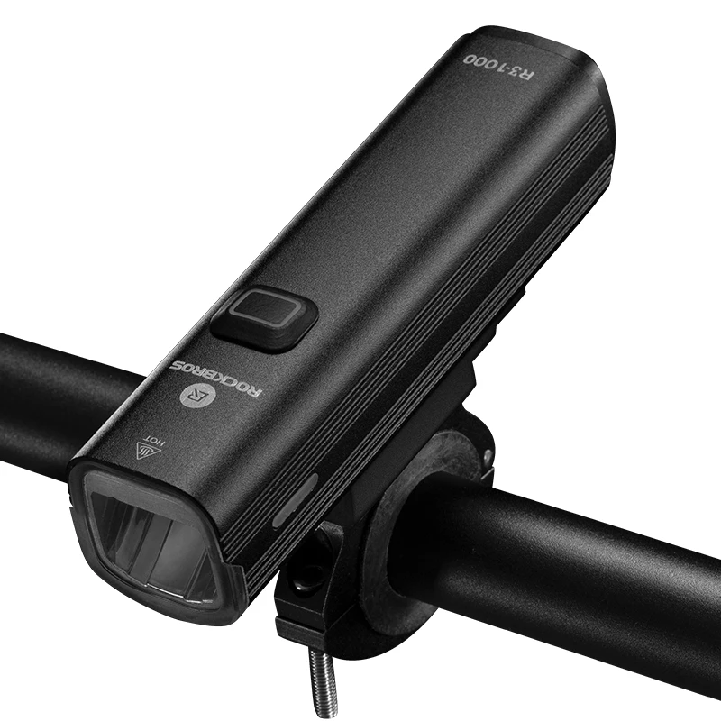 

ROCKBROS Bicycle Light 1000Lumen 4800mAh Bike Headlight Power Bank Flashlight Handlebar USB Charging MTB Road Cycling Highlight