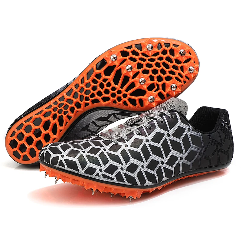

Running Shoes Men's Women's Track & Fields Racing Sneakers Athletics Track Shoes with Spikes Training Sport Shoes Female