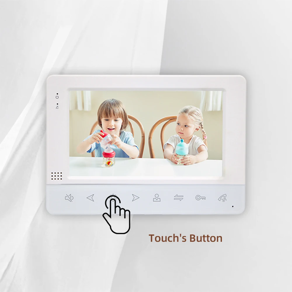 Новинка видеодомофон для дома проводной с цветным HD монитором 7 дюймов дверной