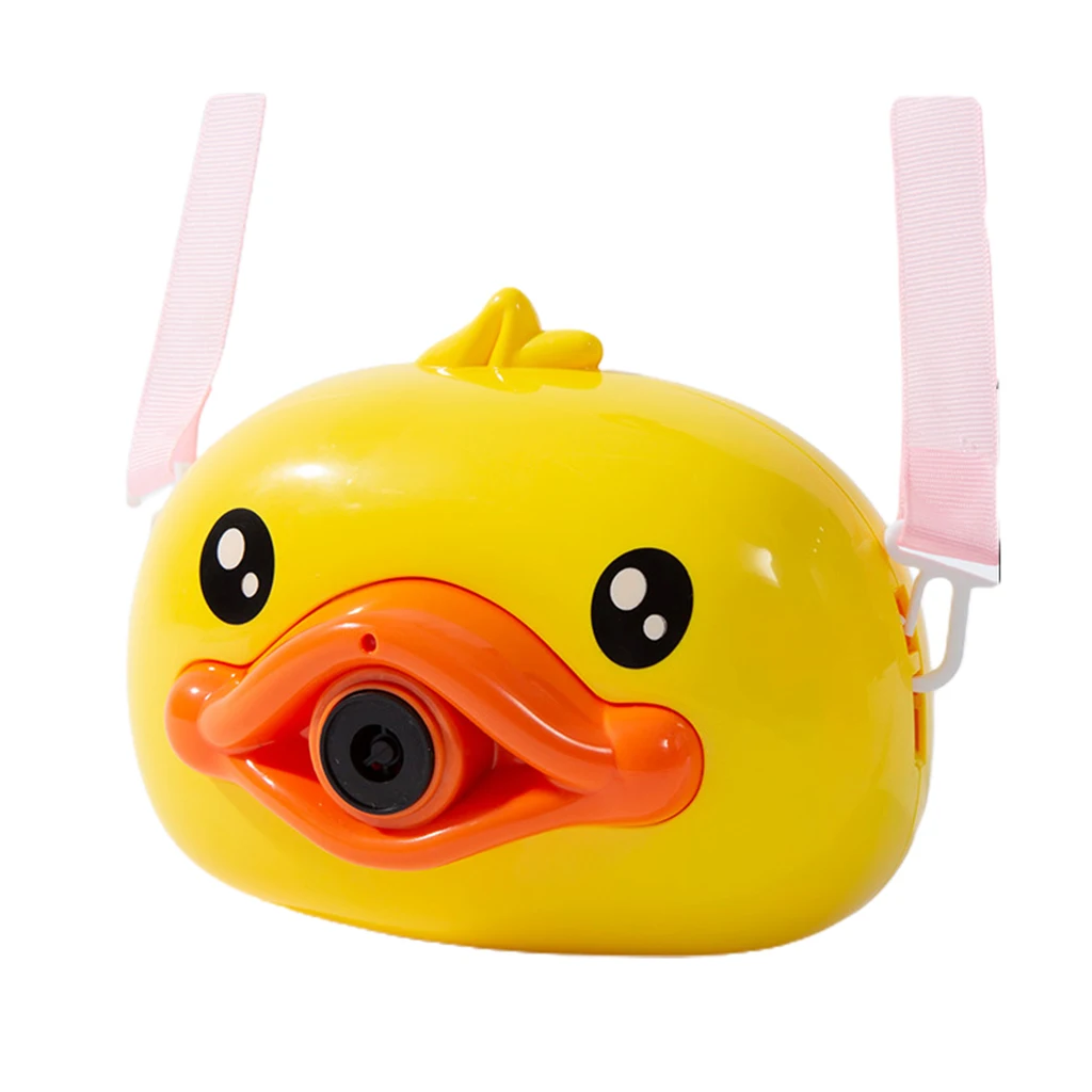 Форма желтой утки пузырчатая камера машина дети ребенок малышей игра игрушка для