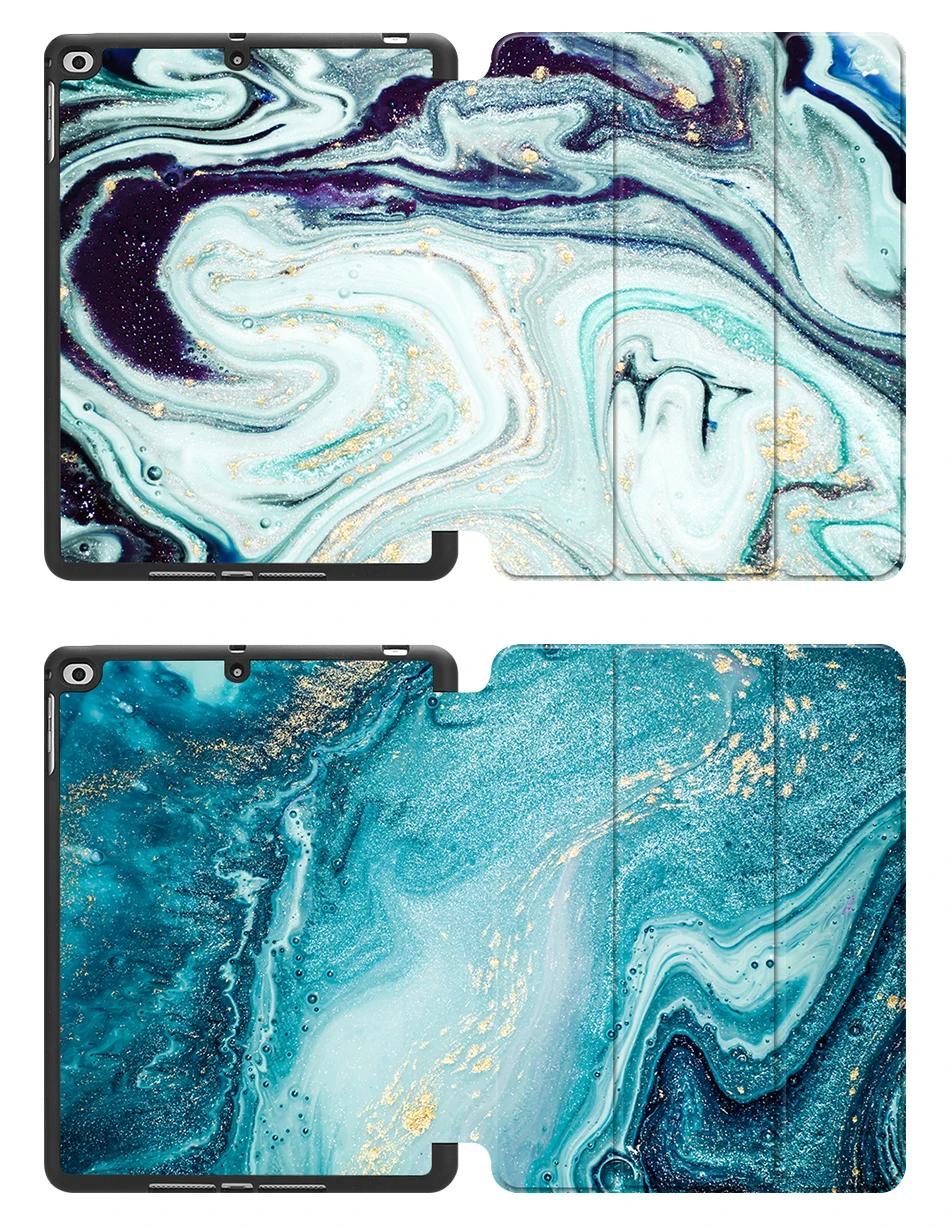 Чехол MTT marble для iPad 9,7 дюймов, мягкая задняя панель из ТПУ+ откидная подставка из искусственной кожи, умный чехол для iPad Air 1 2, чехол для планшета, Fundas