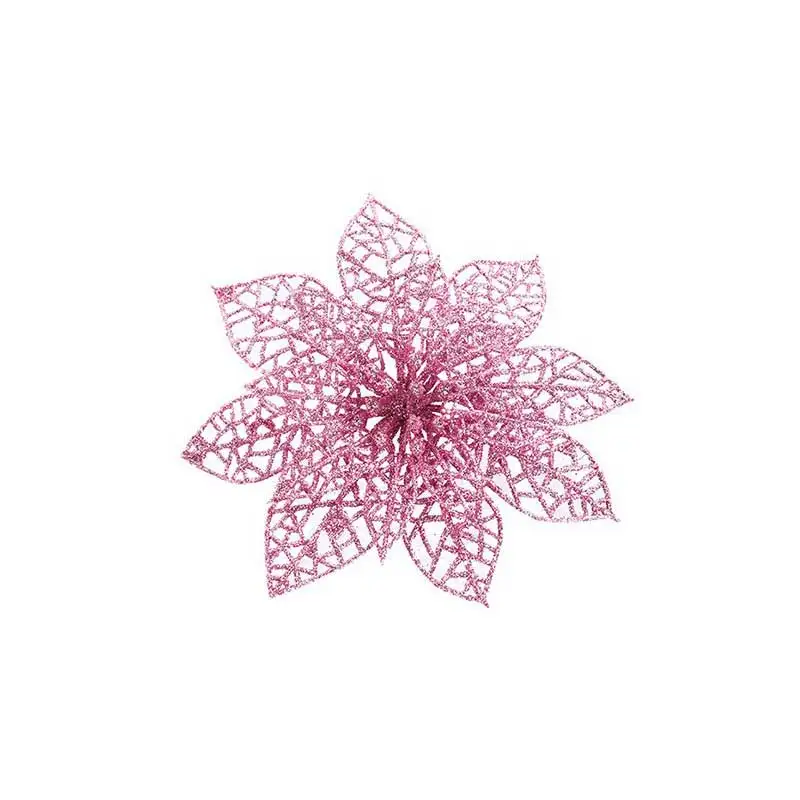 5 шт. Искусственные Рождественские цветы с вырезами украшения для рождественской