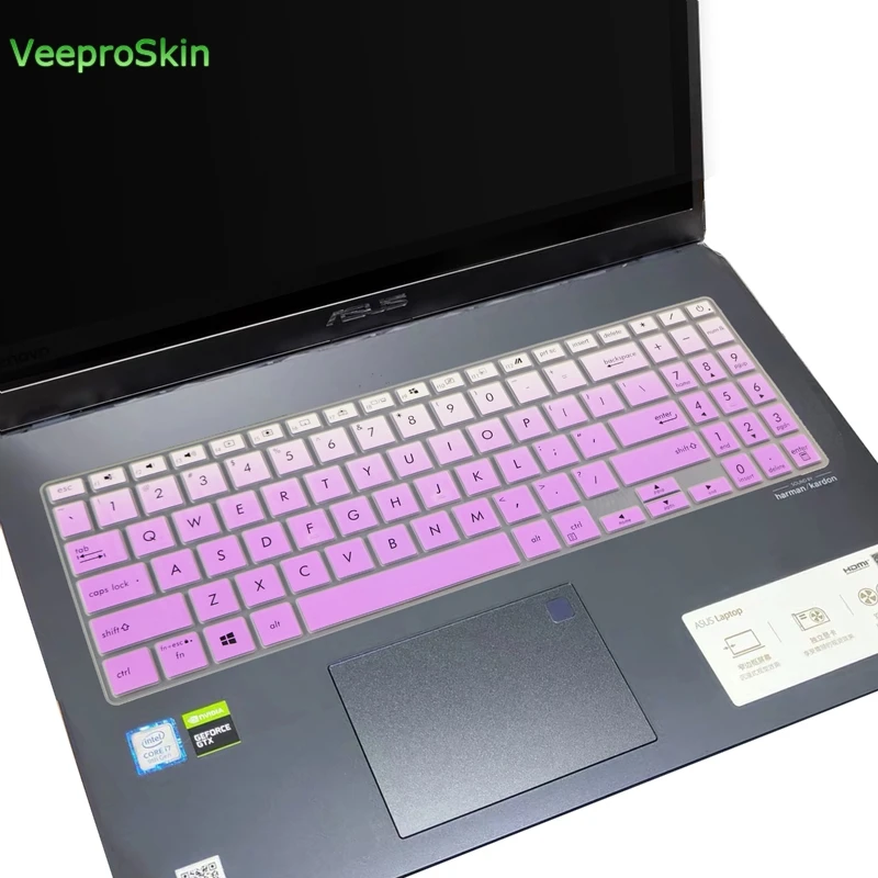 fadepurple Защитный чехол для клавиатуры ноутбука ASUS VivoBook S15 S531 S531FL S531F S 531 F FL S532 VX60 S532FL S532F - Цвет: fadepurple