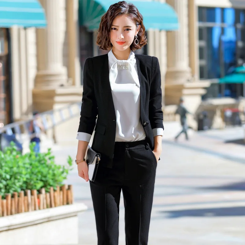 Горячая распродажа! Apircot женские формальные брючные костюмы офисные деловые