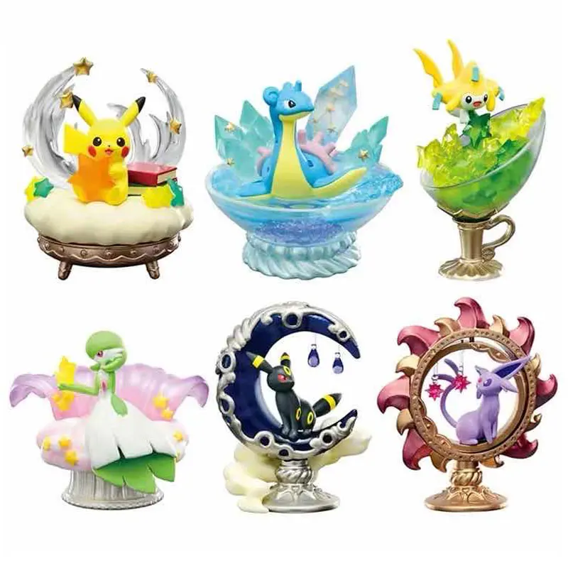 

Cute Pokemon Cartoon Action Figure Bokemon Go Bikachu Eevee Model Anime Figures Blind Box Kawaii Pet Home Decors Kids Toys Gifts