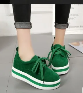 

women flats sneakers shoes spring moccasin Fashion creepers shoes lady loafers Ladies Slip On 5CM platform Shoes ghn67