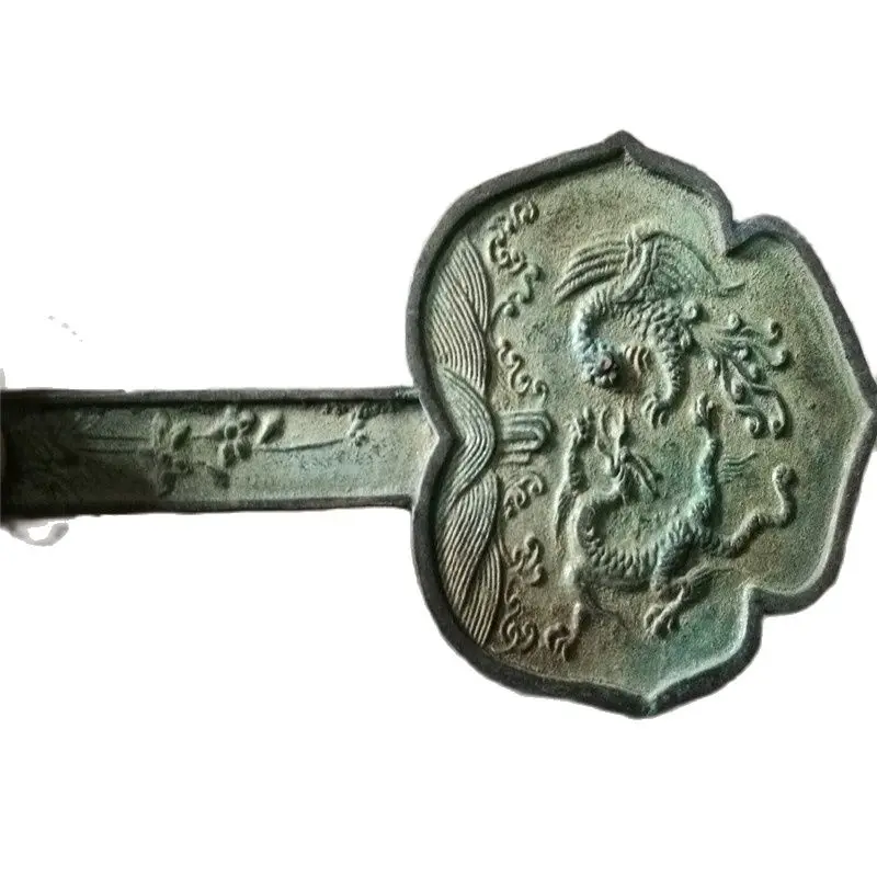 Старые китайские Бронзы геомантические зеркальные бронзы дракона и феникса | Дом