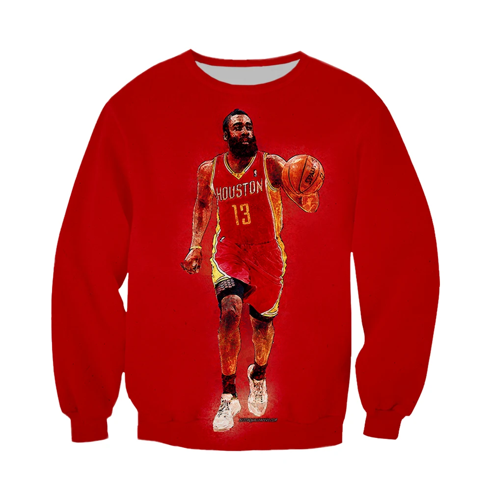 LBG 2019 Новый самого ценного игрока NBA из команды 3D принт с длинным рукавом всех