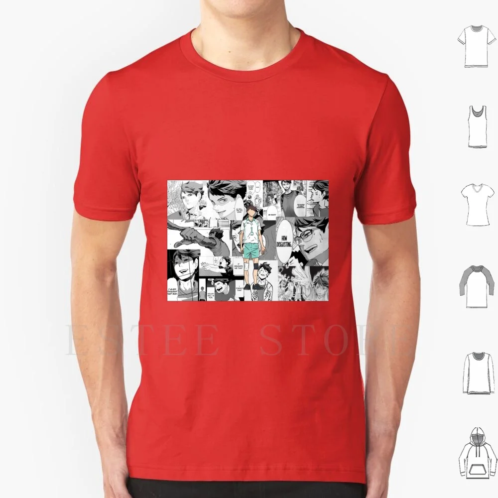 

Haikyu : Oikawa манга Bg Футболка с принтом хлопок Haikyuu Haikyu Oikawa