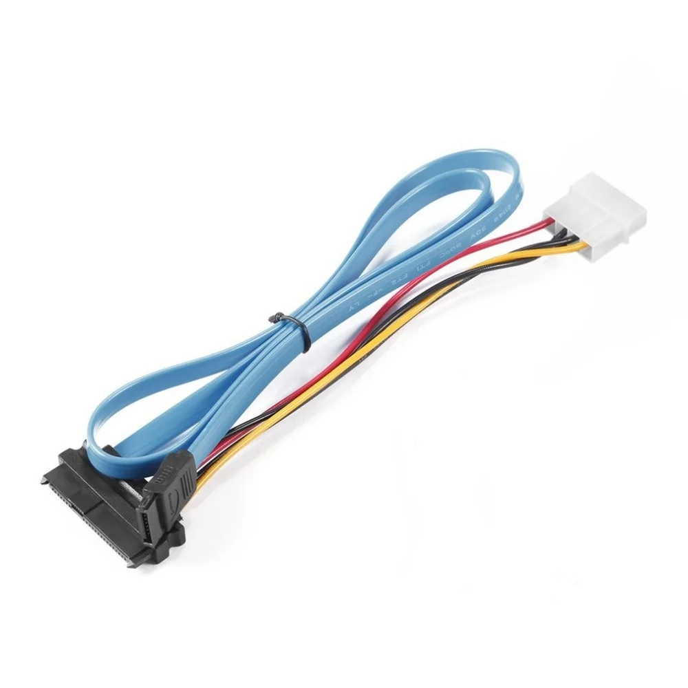 

Sas Sata Adapter 70Cm 7 Pin Sata Serial Ata Naar Sas 29 Pin En 4 Pin Power Adapter Connector kabel Koord Draad