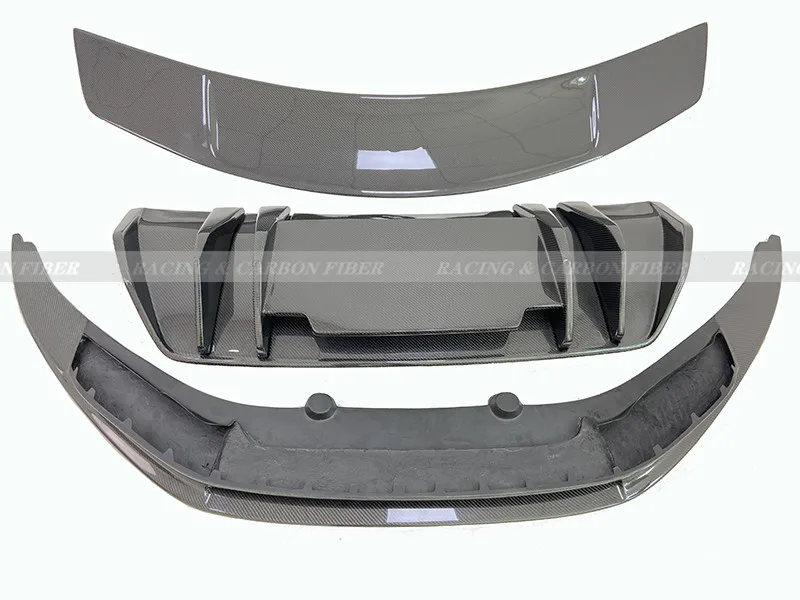 2017 + R8 V10 Plus боди VRS стиль углеродное волокно передний задний диффузор GT Крыло