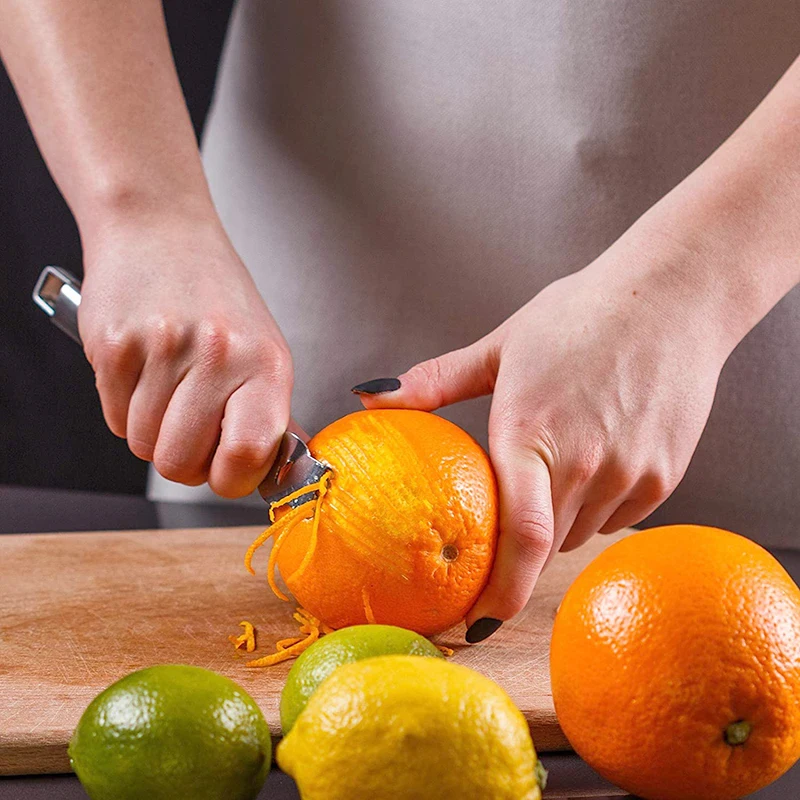 Нож для чистки лимонов из нержавеющей стали лимон Zester Терка извести вкус