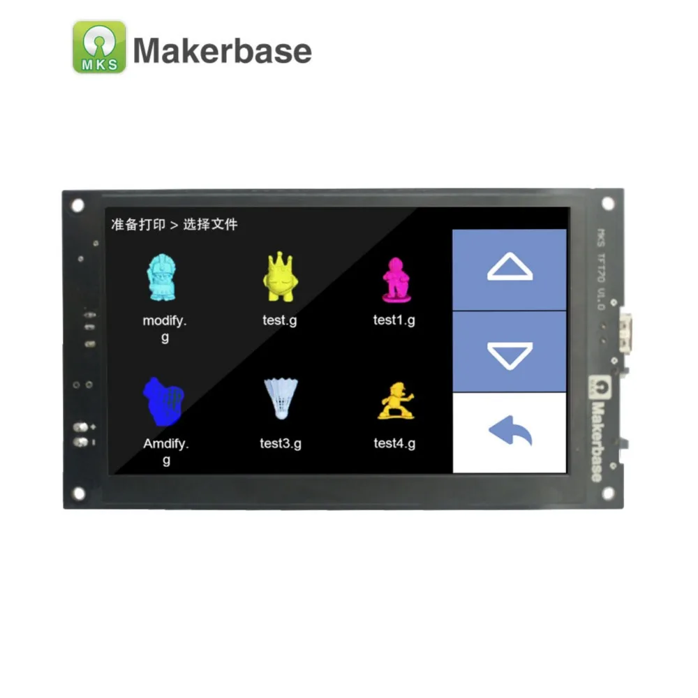 7.0 inch display  MKS TFT70 touch screen smart display controller wifi wireless Control preview gcode for DIY 3d printer parts