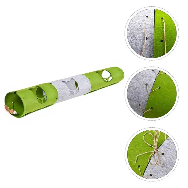 

1 Set Durable Comfortable Funny Practical Cat Toys Cat Tunnel Toys Pet Tunnel Mats