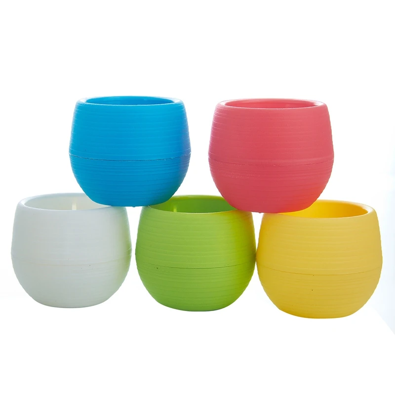 Пластик горшки 25 шт цветочных горшков под заказ съемный блюдце горшок для