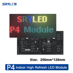 Светодиодный модуль P4 RGB 64*32 пикселей, экран, Светодиодная панель SMD P3, P4, P5, P6, P7.62, P10, матричная матрица, видеостена 256*128 мм