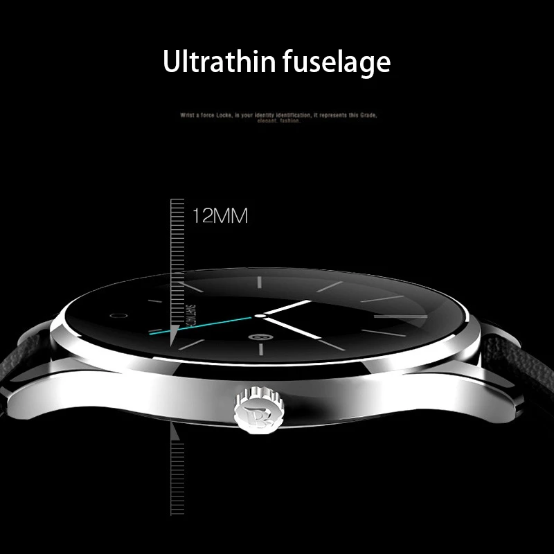 Смарт-часы K88H с пульсометром Ультратонкий спортивный браслет напоминанием в