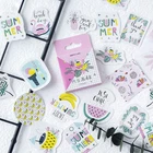 Тропический дождь лес растения бумага милый журнал маленькие наклейки Скрапбукинг для планировщиков хлопья на заказ канцелярские товары для школы