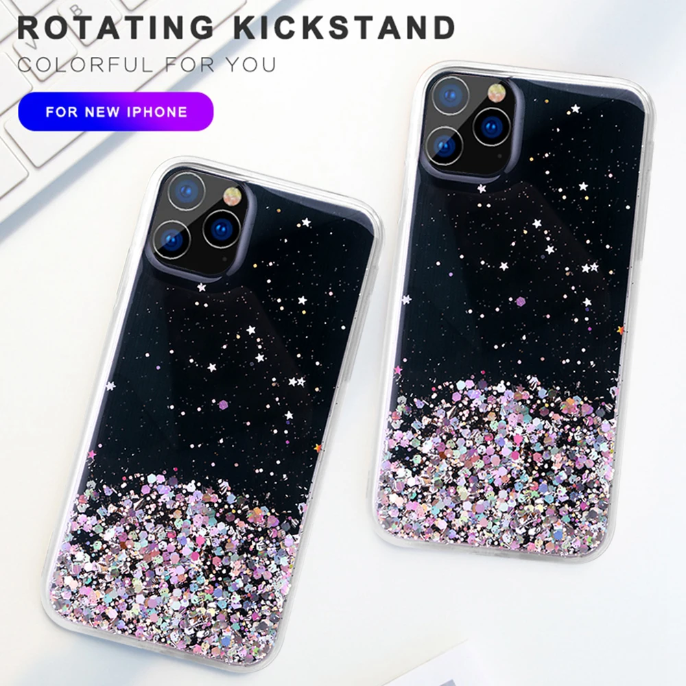 Силиконовый чехол для iPhone 11 Pro Max с держателем телефона противоударный