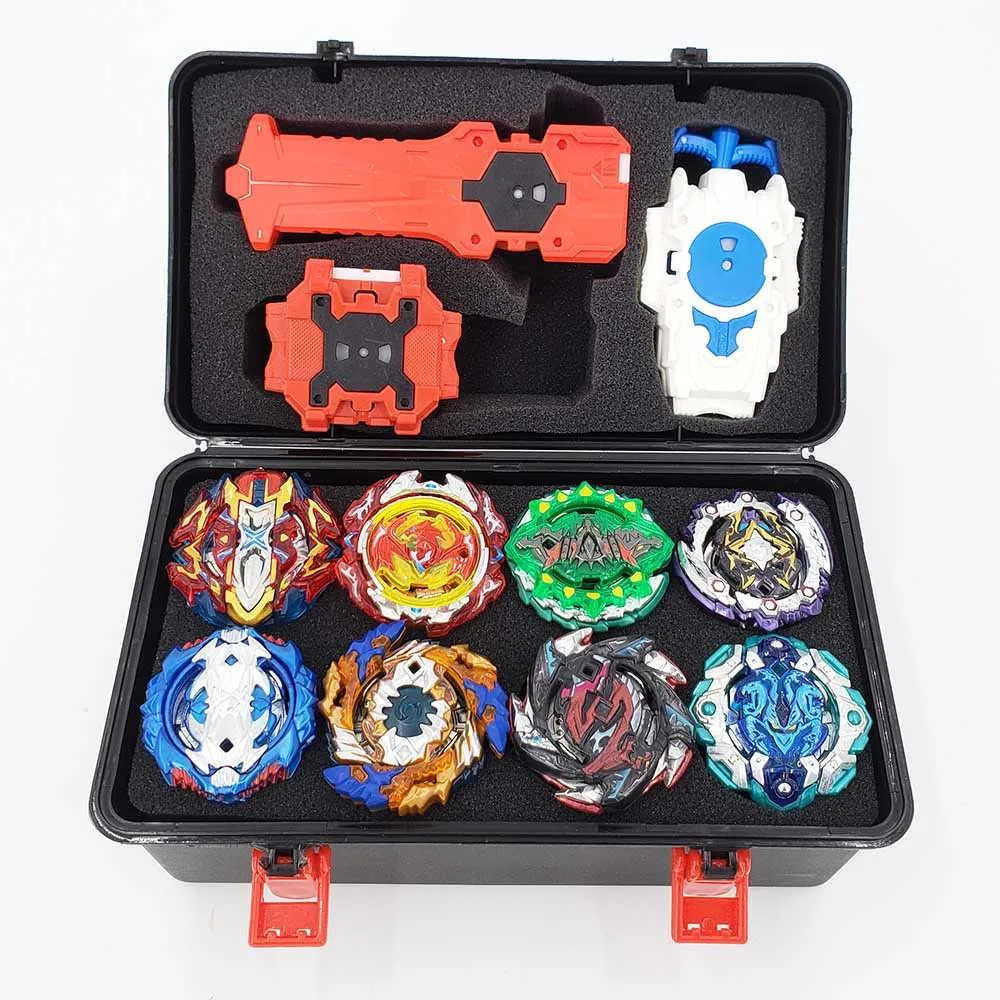 Топ Beyblade Burst Bey Blade игрушка из металла Funsion Bayblade набор коробка для хранения с ручкой пусковая пластиковая коробка игрушки для детей