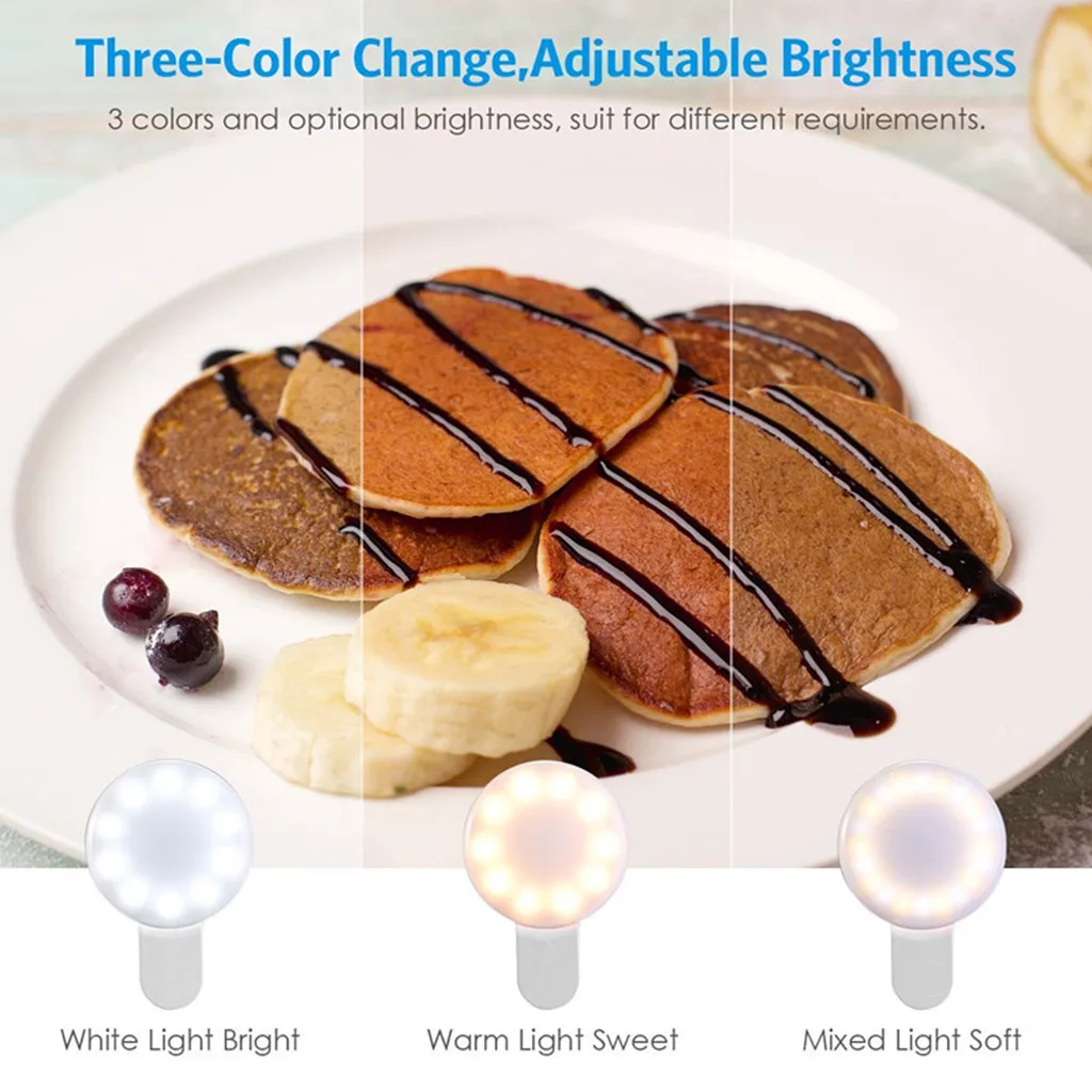 Мобильный телефон Selfie кольцевой светильник светодиодный портативный зажим для