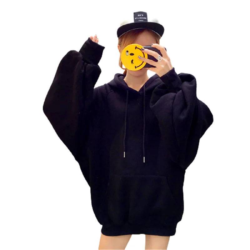 

7 Colors Sping Autumn Women Fleece Hoodie Sweatshirt 2021 Oversize Ladies Pullovers Warm Pocket Jacket Girl Casual Hooded Tops
