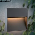 6 ваттов 12 ваттов светодиодные лестницы Светильник Алюминий для дома и улицы Водонепроницаемый лестница шаг лампы AC85-265V IP65 Водонепроницаемый настенный светильник NR-196